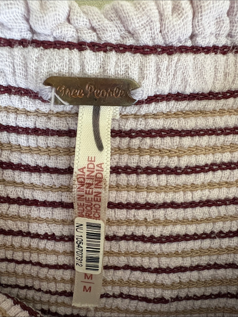 Free People Dress with Red Floral Embroidery, M, - Picture 3 of 6